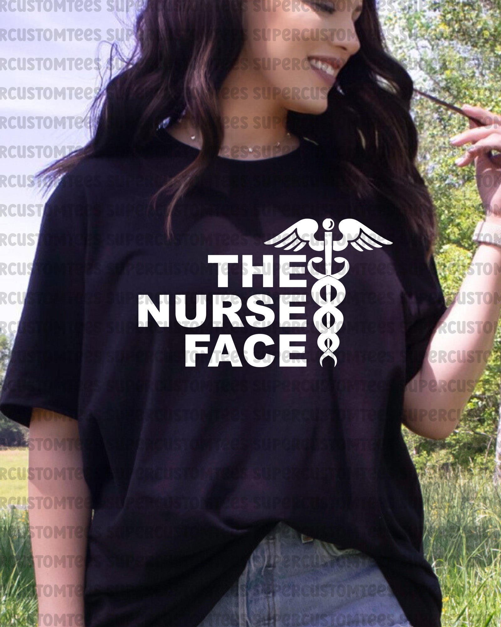 Nurse Face Heat Transfer for Shirts