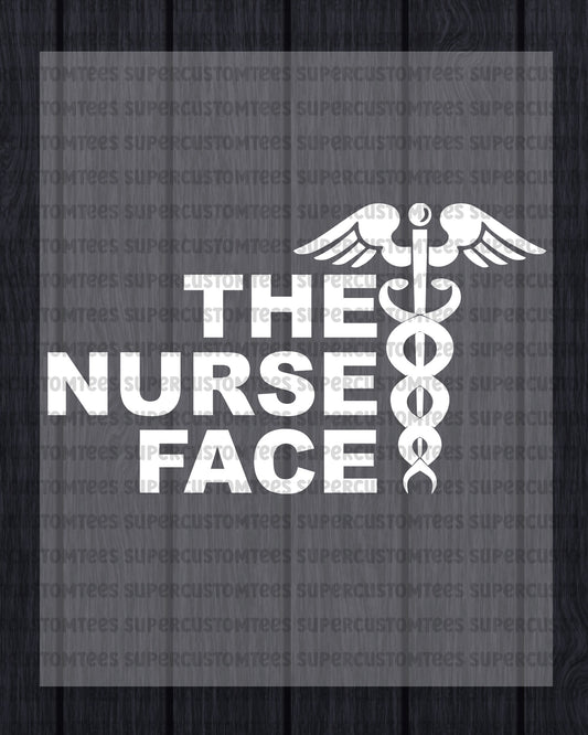 Nurse Face Heat Transfer for Shirts
