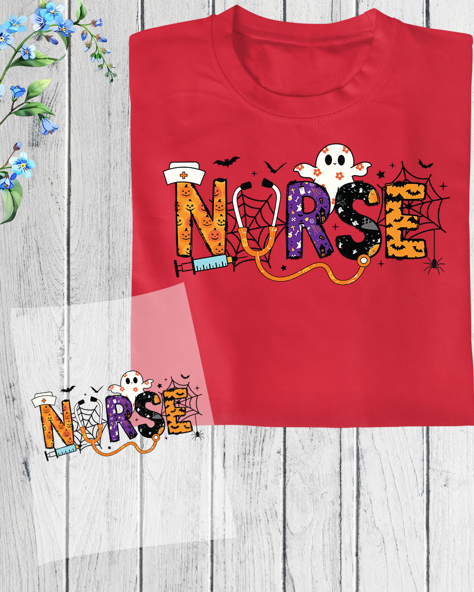 Nurse Halloween Spooky Nurse Fall DTF Transfer