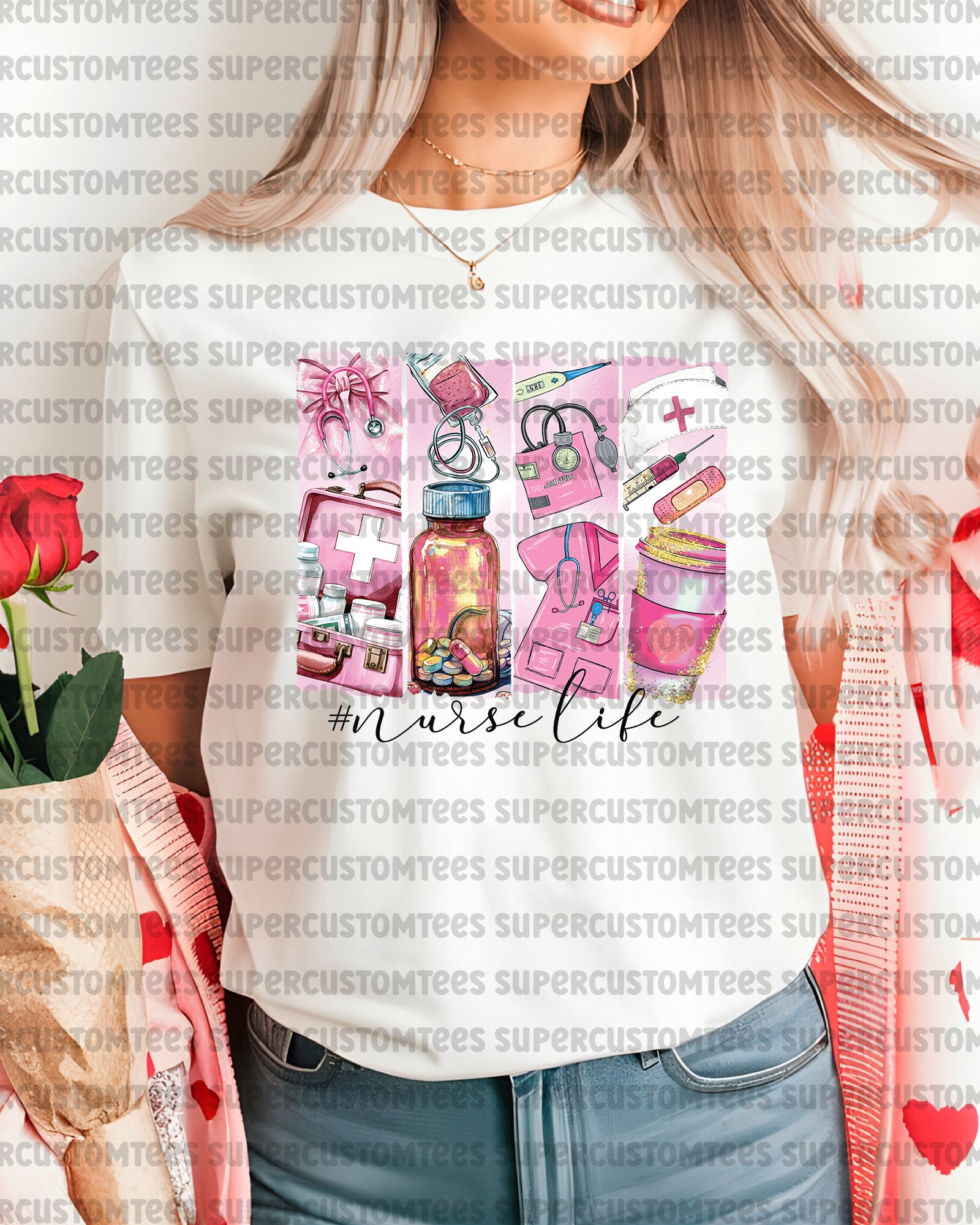 Nurse Life Boho Heat Transfer for Shirts
