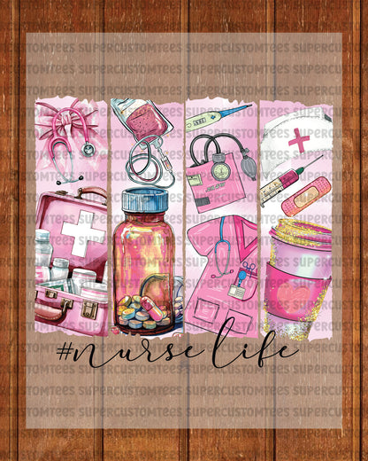 Nurse Life Boho Heat Transfer for Shirts