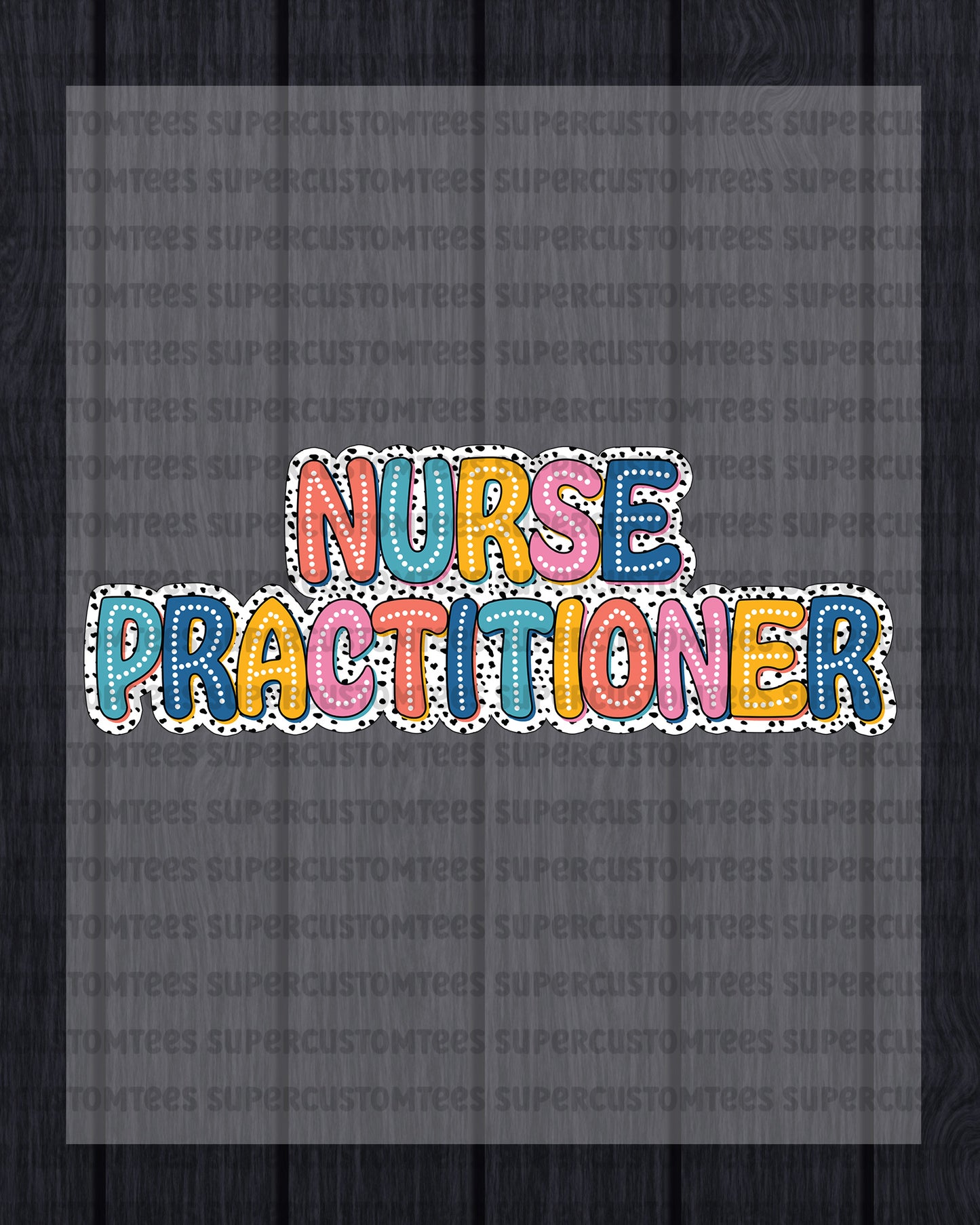 Nurse Practitioner Heat Transfer for Shirts