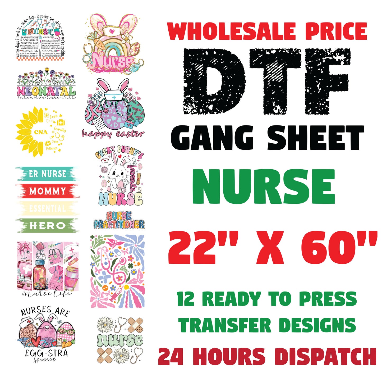 Nurse Premade Gang Sheet