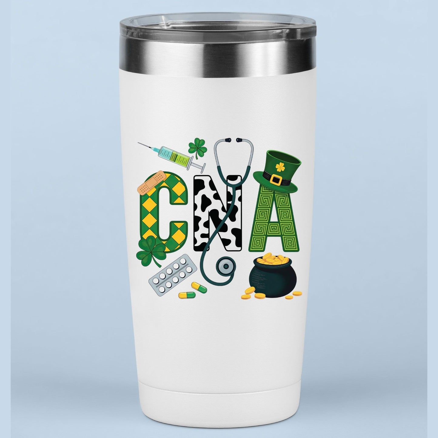 CNA Nurse St Patrick’s Day DTF Transfer ready to Press