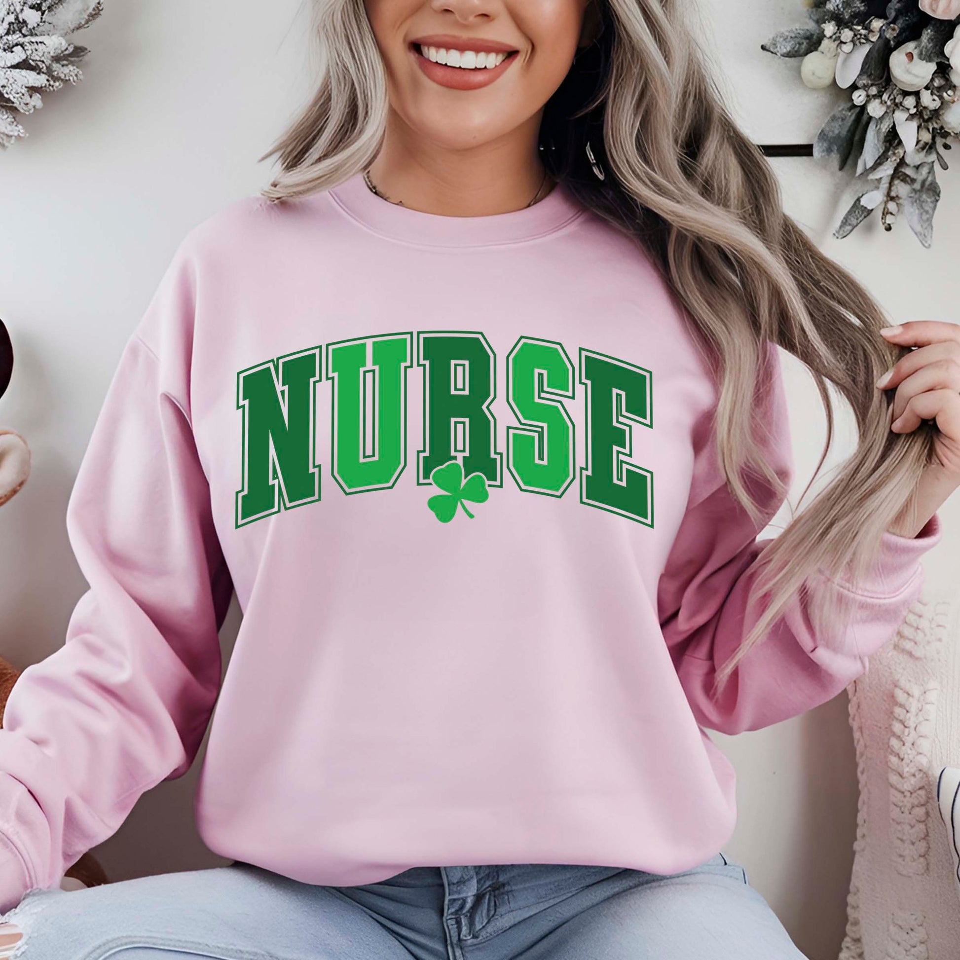 St Patrick's Day Shirts Nurse Shamrock Sweatshirt