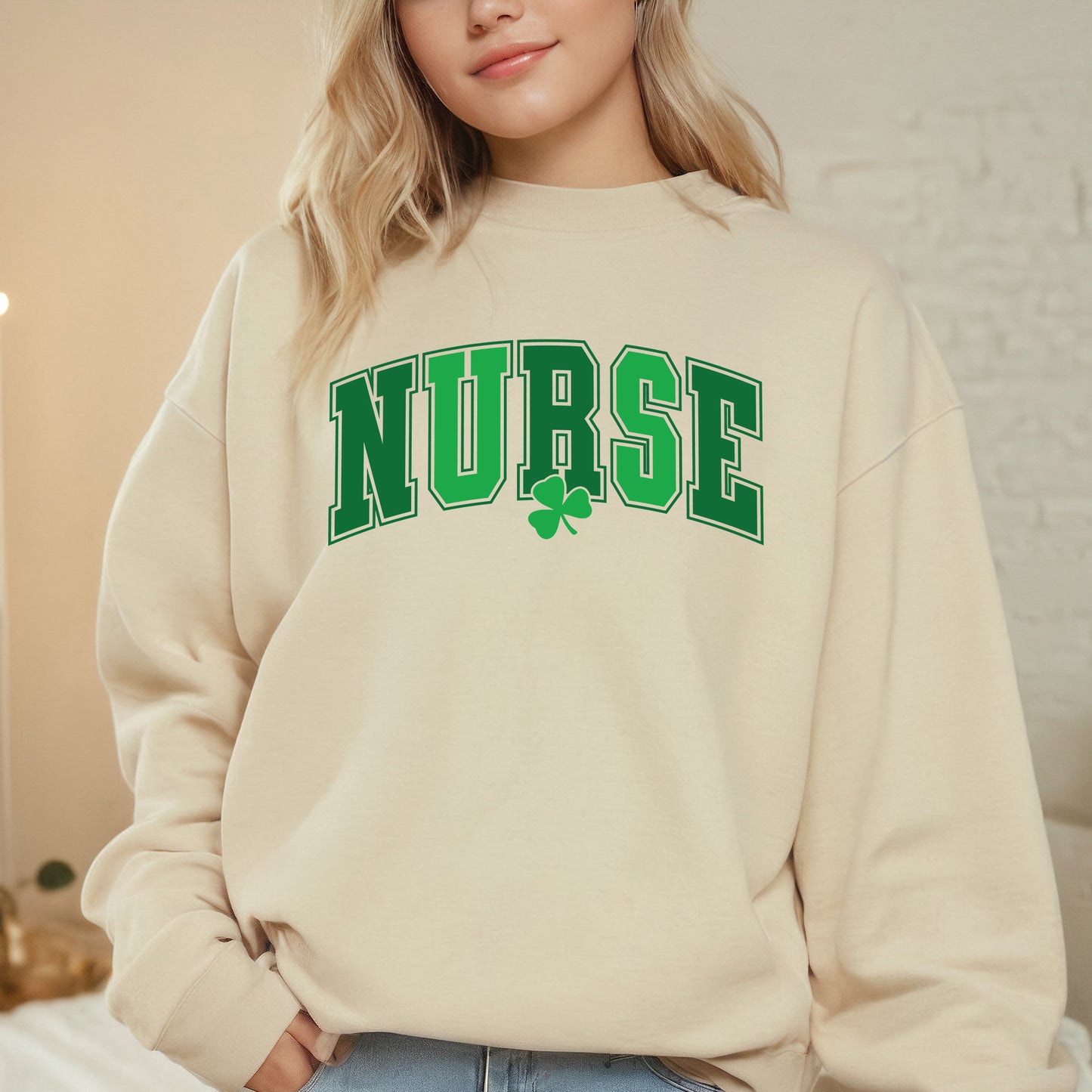 St Patrick's Day Shirts Nurse Shamrock Sweatshirt