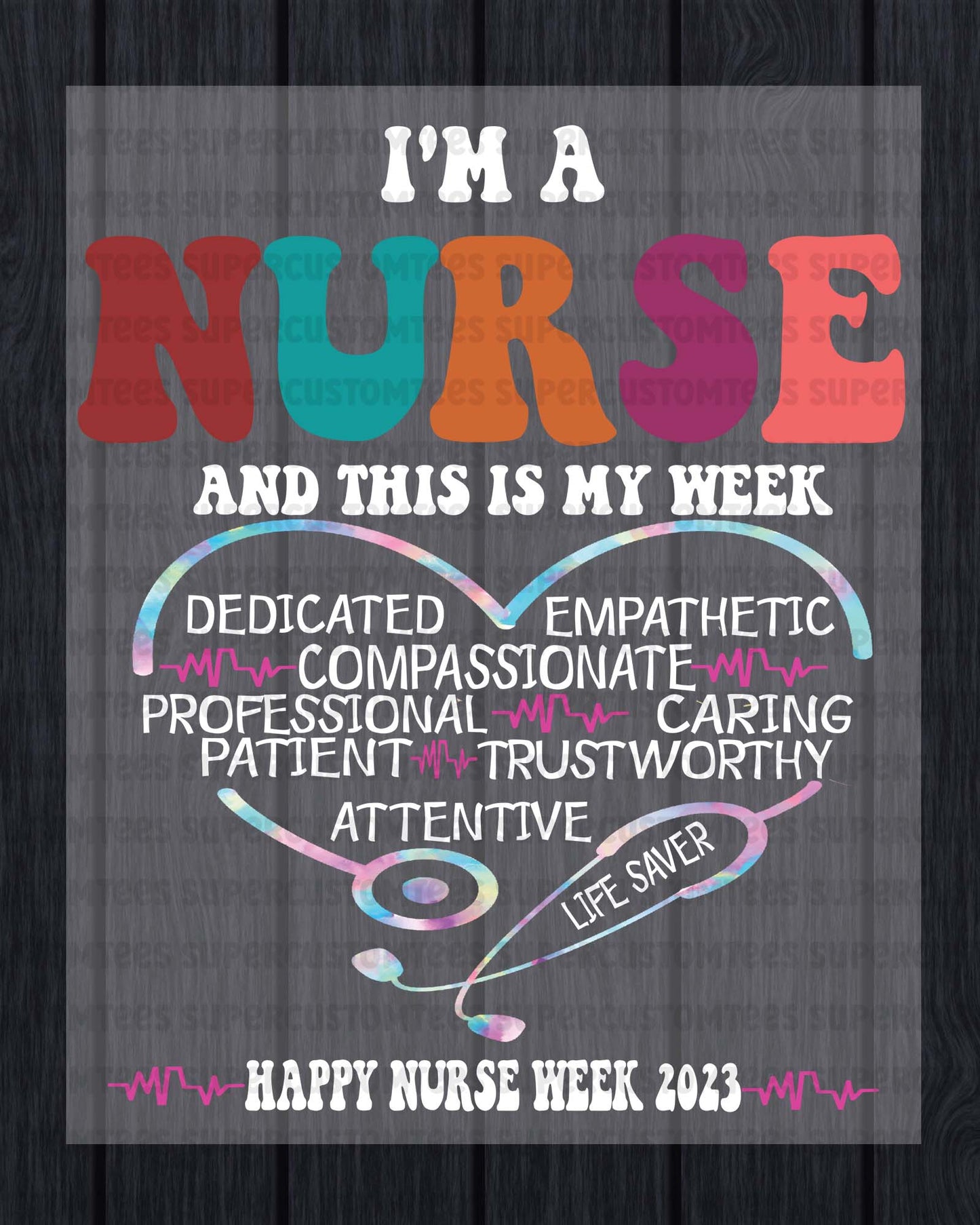 Nurse Week 2025 DTF Transfer