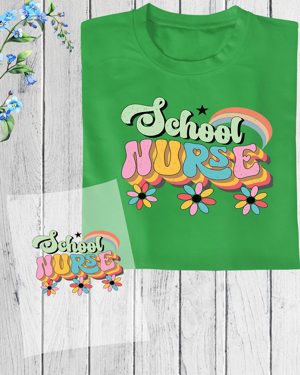 School Nurse Trendy DTF Transfer Film