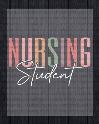 Nursing Student Heat Transfer for Shirts