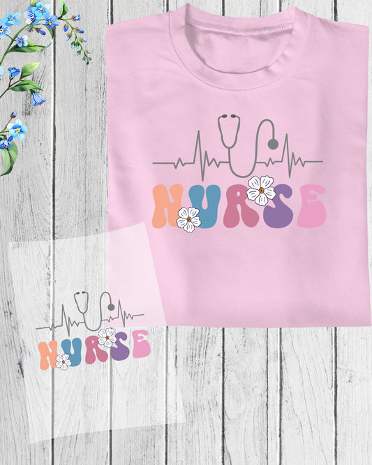 Nurse Heartbeat DTF Transfer Film