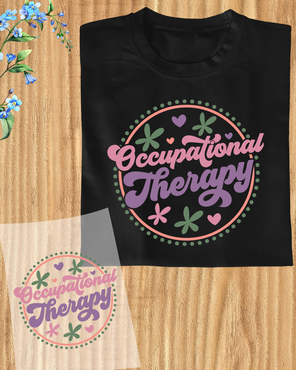 Occupational Therapy Floral DTF Transfer