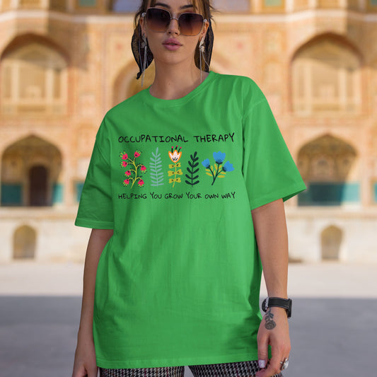 Occupational Therapy Sweatshirt, Helping You Grow Your Own Way Shirt, Mental Health Tees, Floral Therapist Shirt Gifts