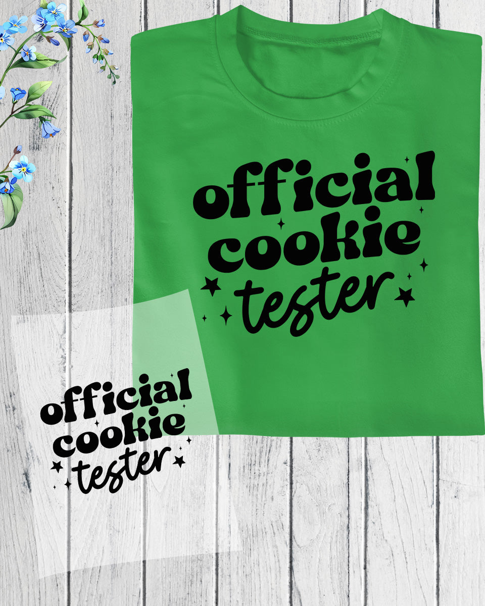 Official Cookie tester Christmas DTF Transfer Film