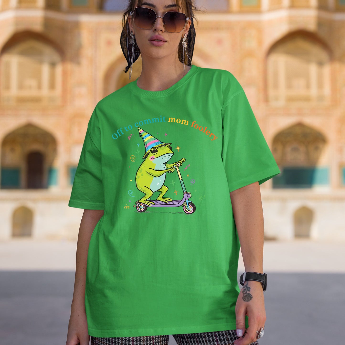 Mama Frog Sweatshirt, Off to Commit Mom Foolery Crewneck Funny Frog Scooter Sweater, Pregnancy Announcement Shirts From Husband