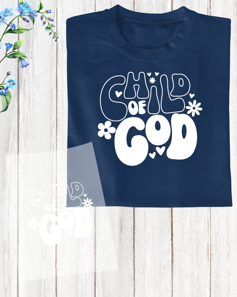 Child of God Christian DTF Transfer Film