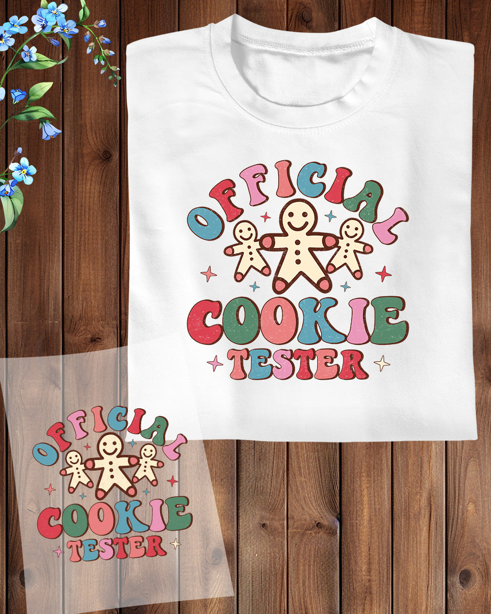 Official Cookie tester Funny DTF Transfer Film