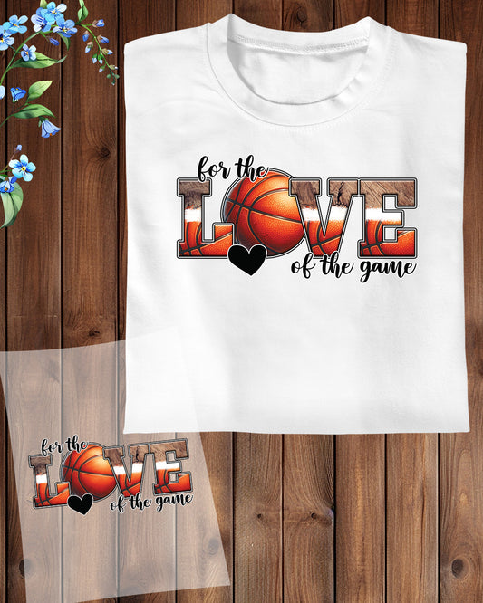 Love Game Basketball DTF Transfer Film