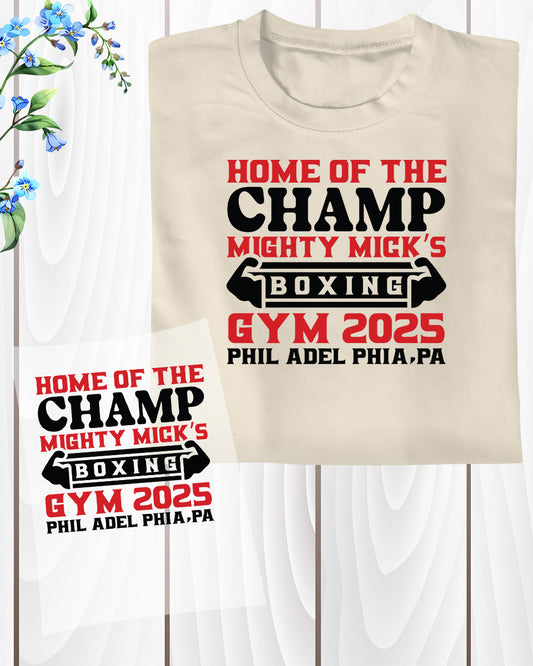 Boxing GYM 2025 DTF Transfer Film