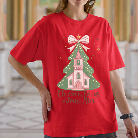 Oh Come Let Us Adore Him DTF Transfer