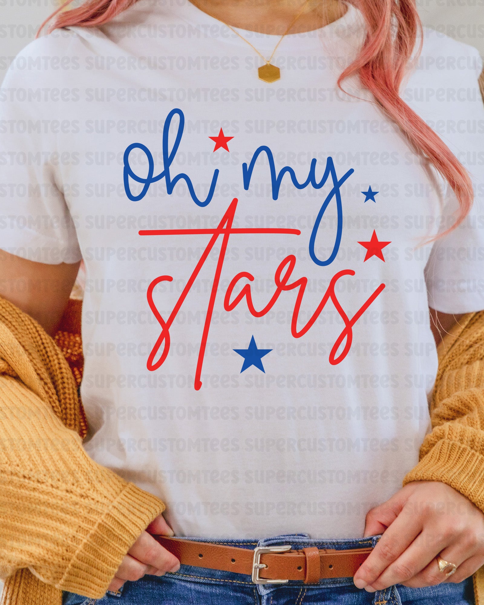 Oh My Stars 4th of July Heat Transfer for Shirts