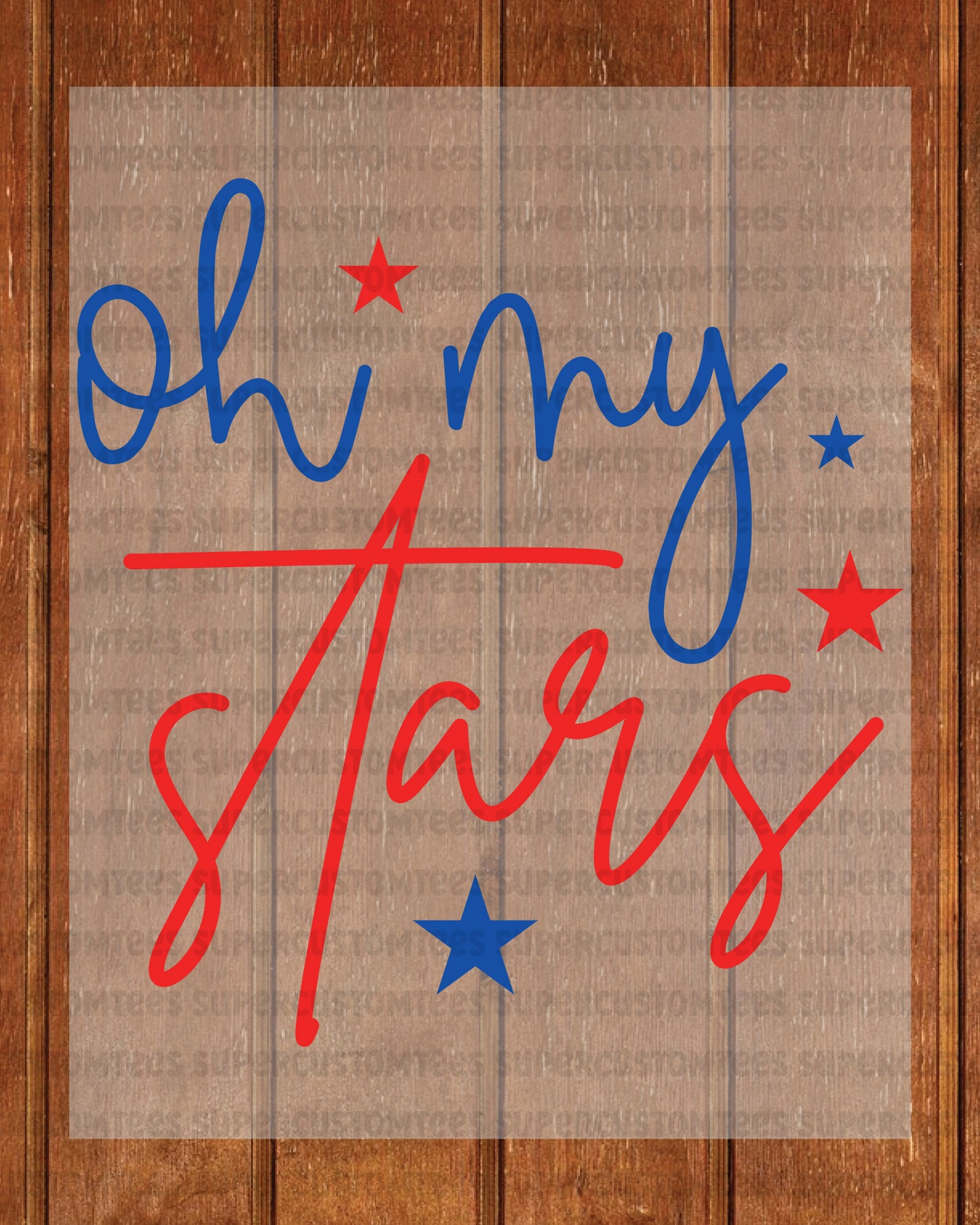 Oh My Stars 4th of July Heat Transfer for Shirts