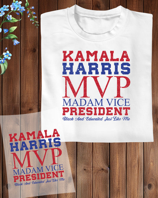 Kamala Harris Madam Vice President DTF Transfer Film