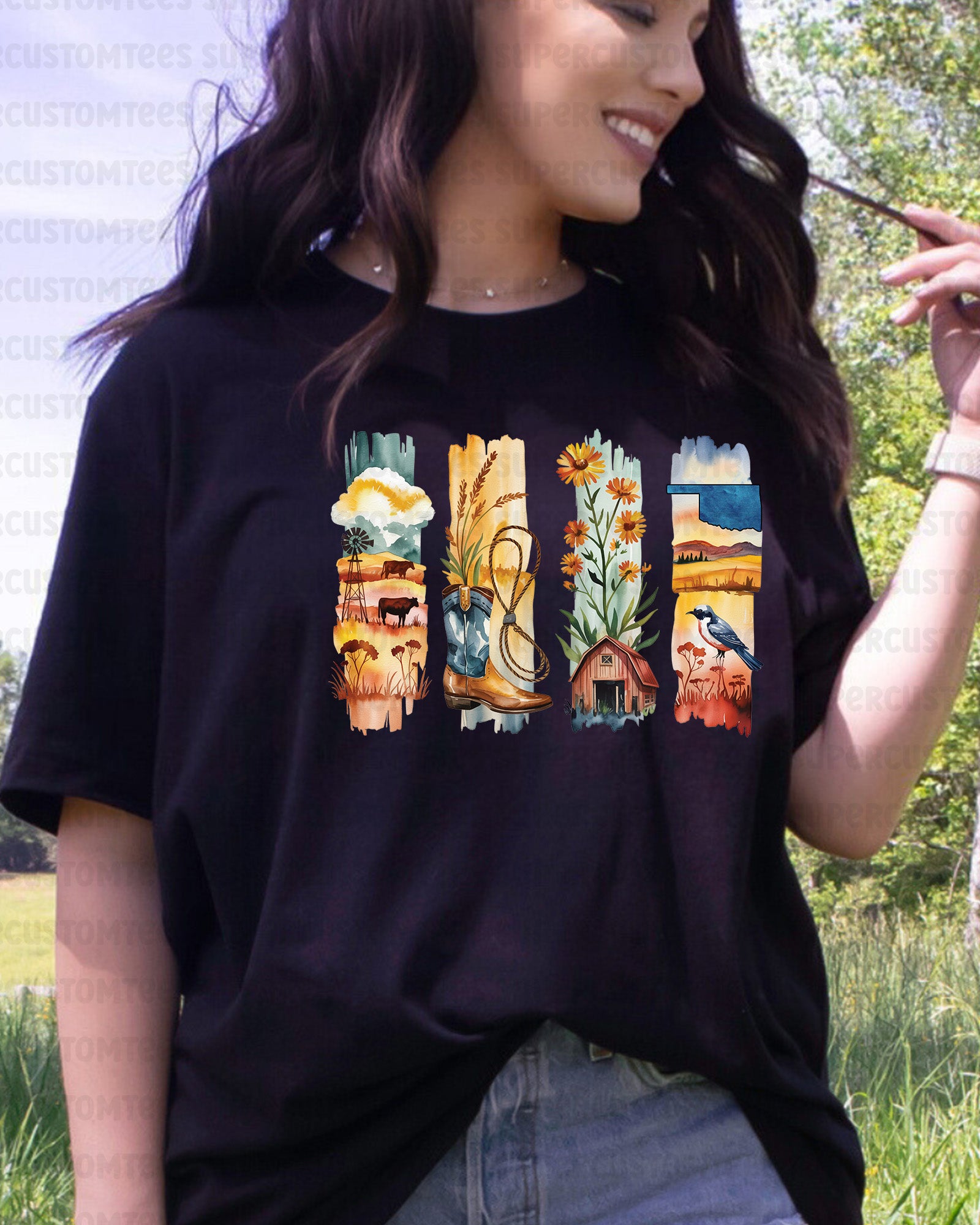 Oklahoma DTF Heat Transfer Ready to Press