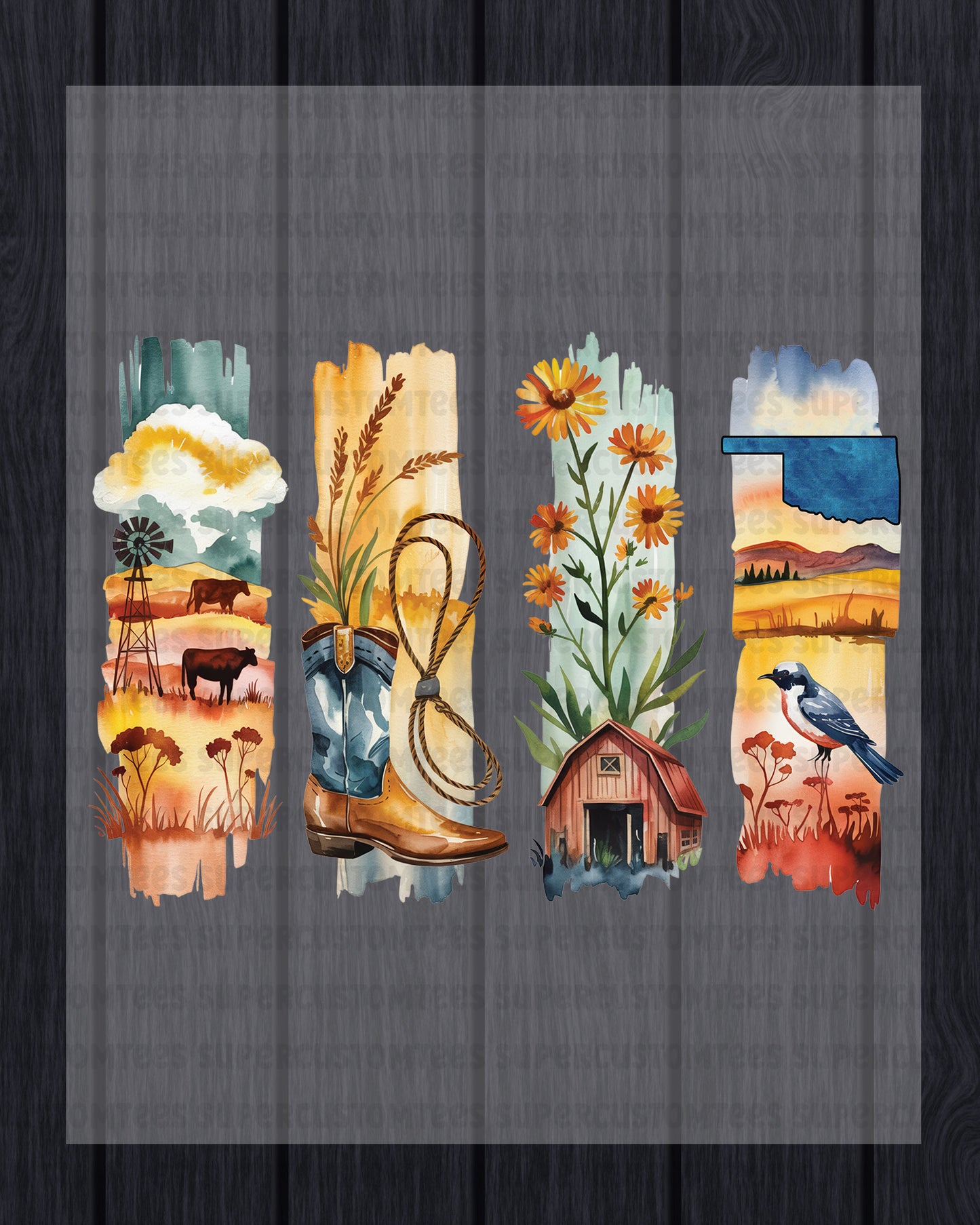 Oklahoma DTF Heat Transfer Ready to Press