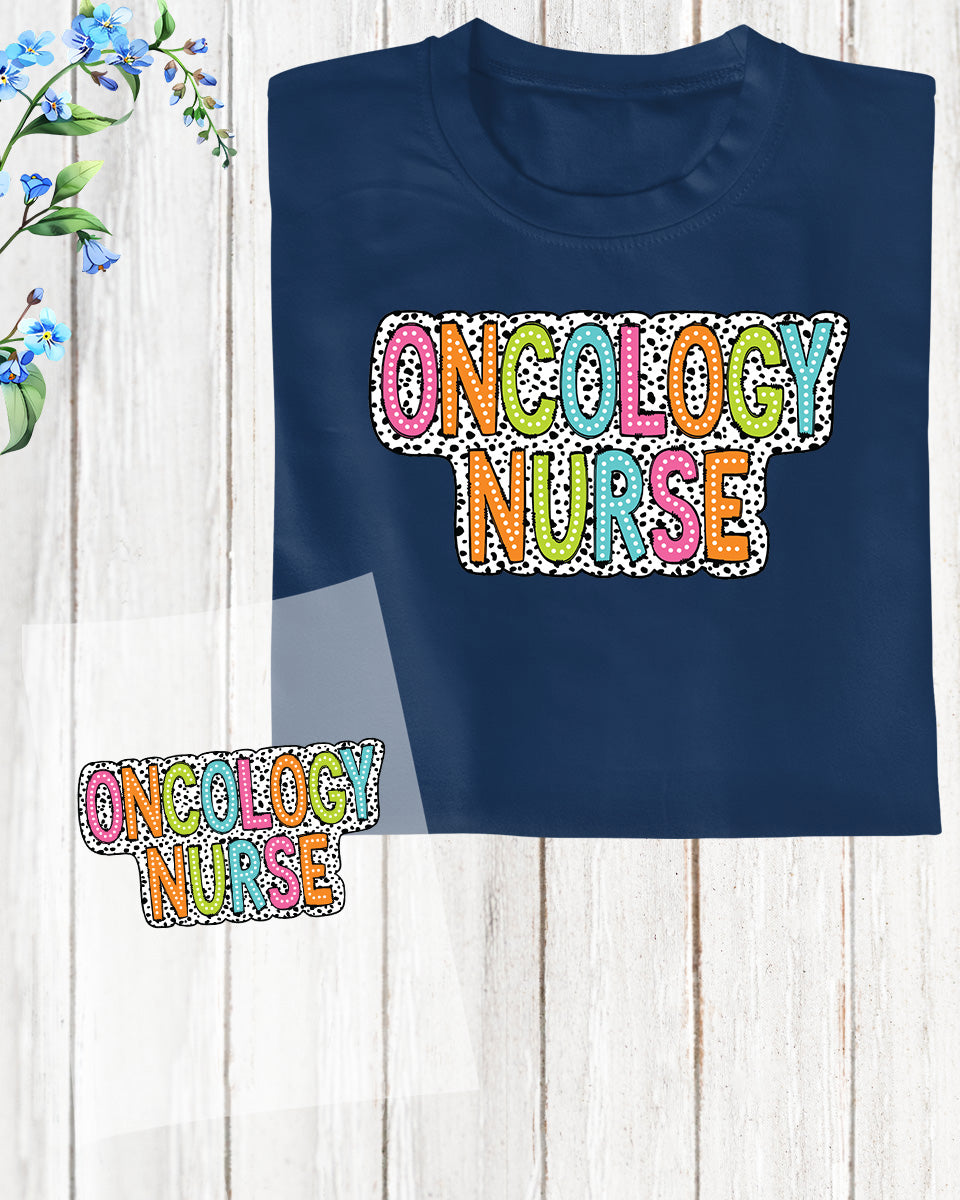 Oncology Nurse Retro DTF Transfer Film