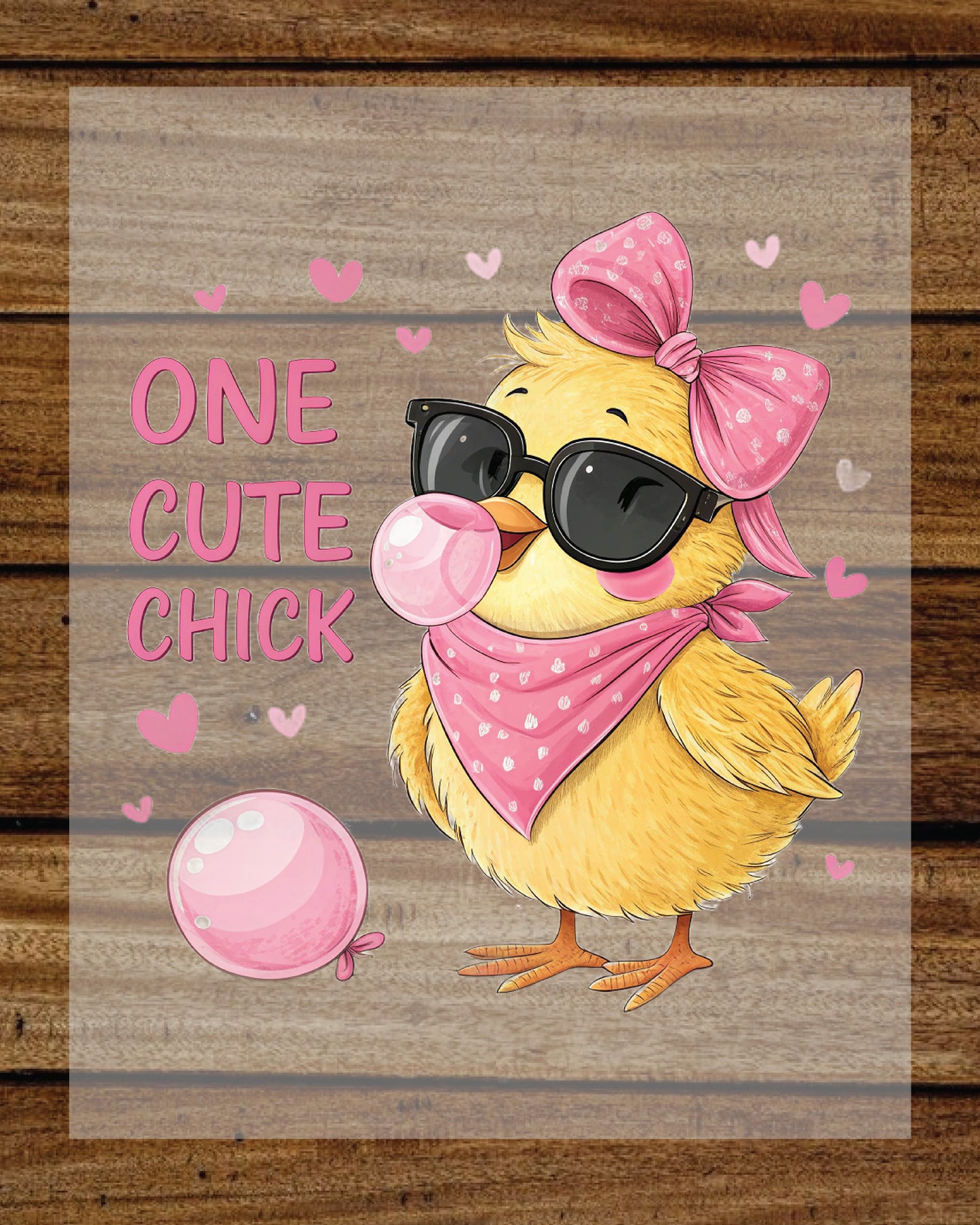 One Cute Chick Easter Girl DTF Transfer
