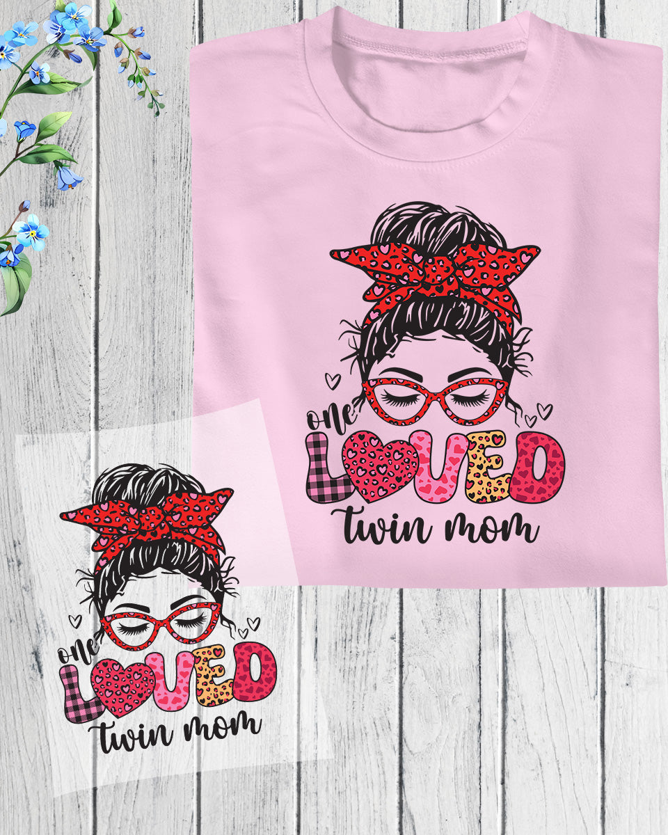 One Loved Twin Mom DTF Transfer