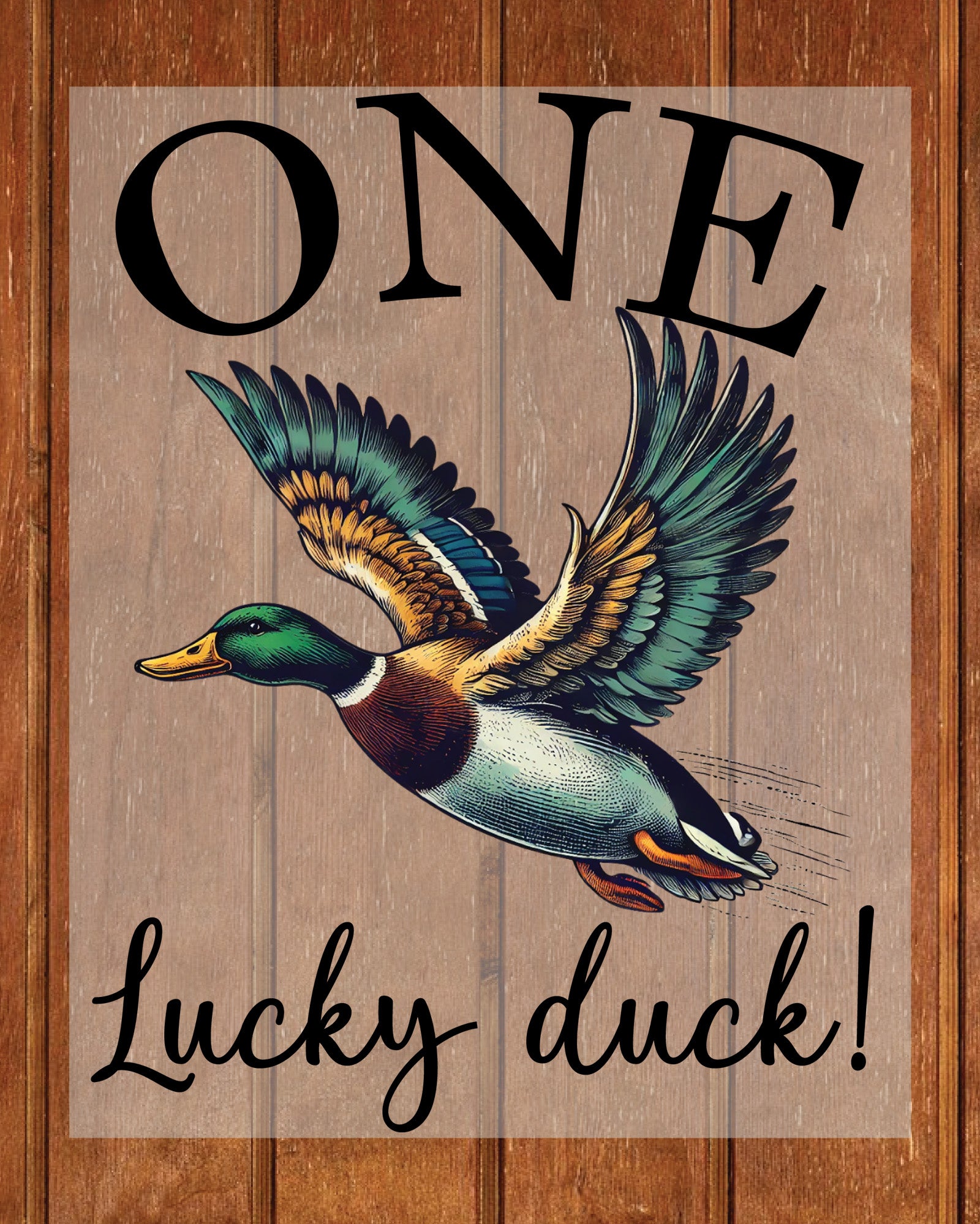 One Lucky Duck DTF Transfer