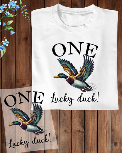 One Lucky Duck DTF Transfer