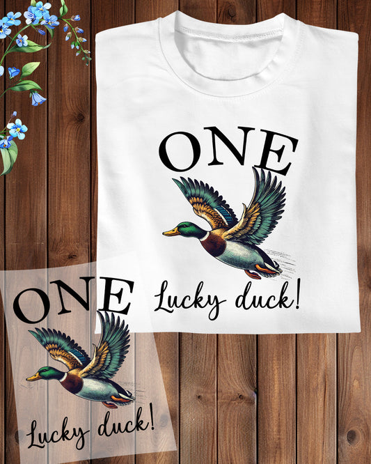 One Lucky Duck DTF Transfer