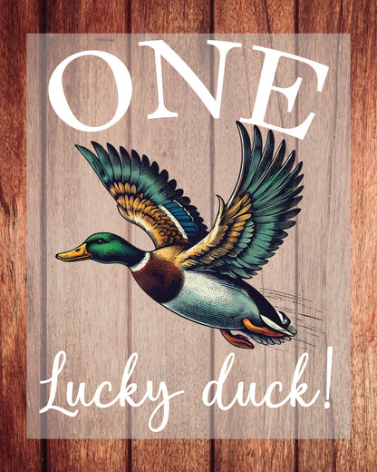 One Lucky Duck Shirt DTF Transfer