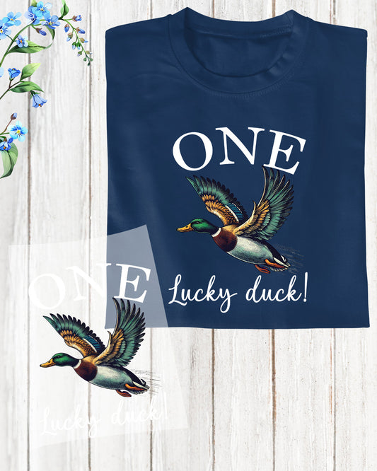 One Lucky Duck Shirt DTF Transfer