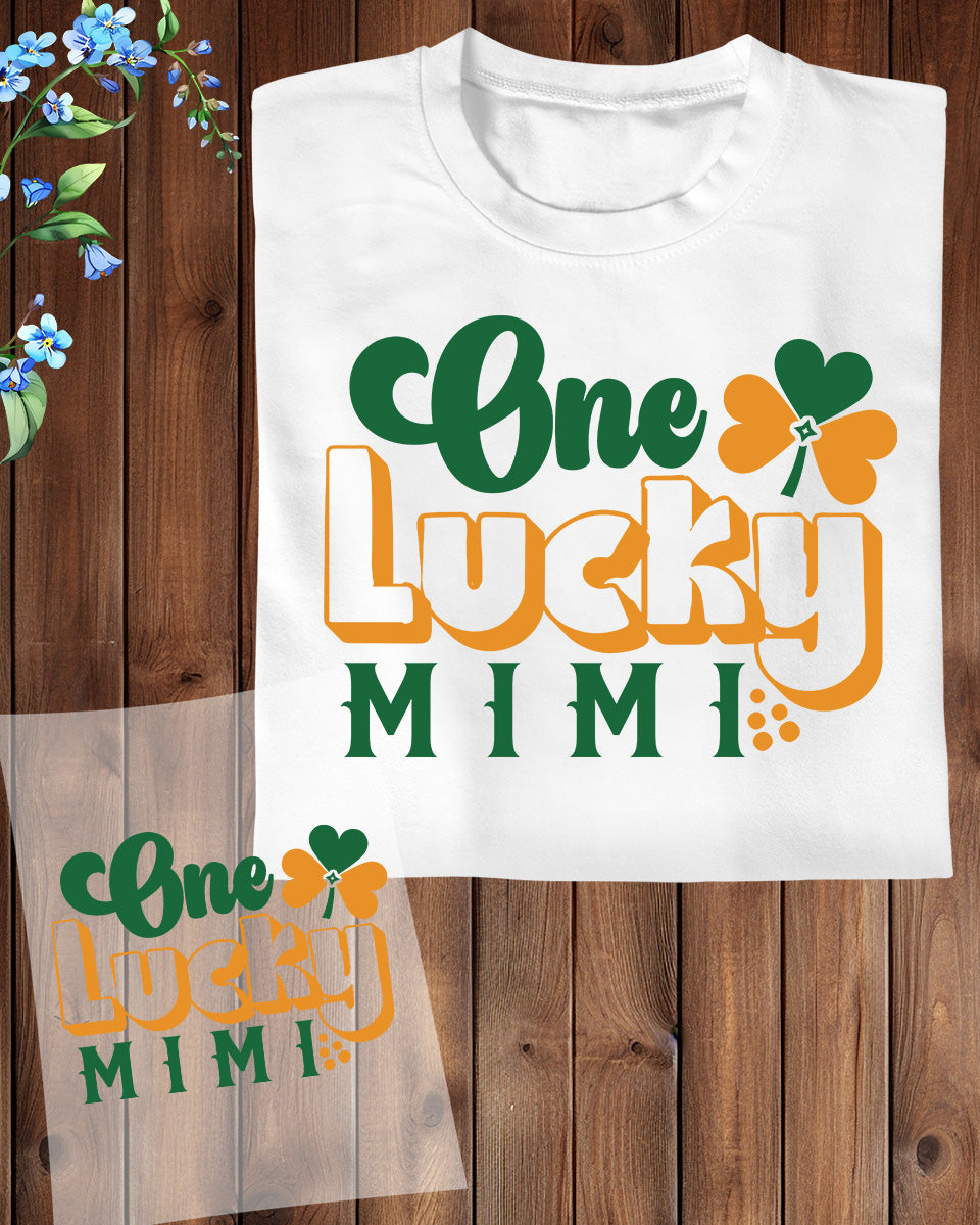 One Lucky Mimi DTF Transfer