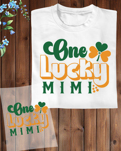 One Lucky Mimi DTF Transfer