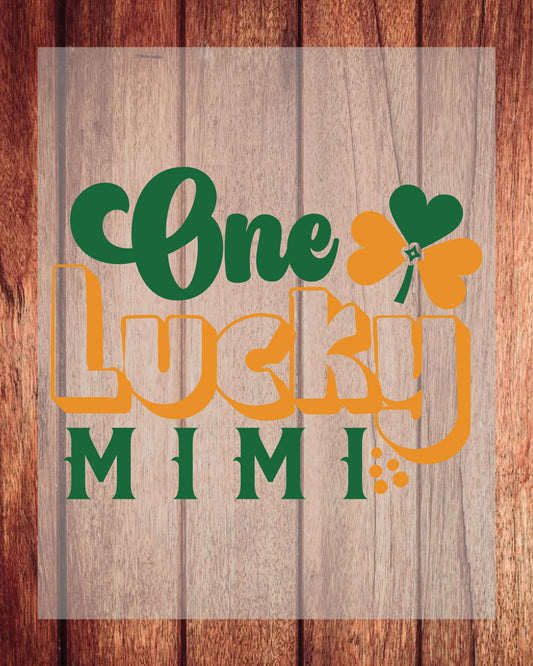 One Lucky Mimi DTF Transfer Sheets Irish Grandma  Ready to Press
