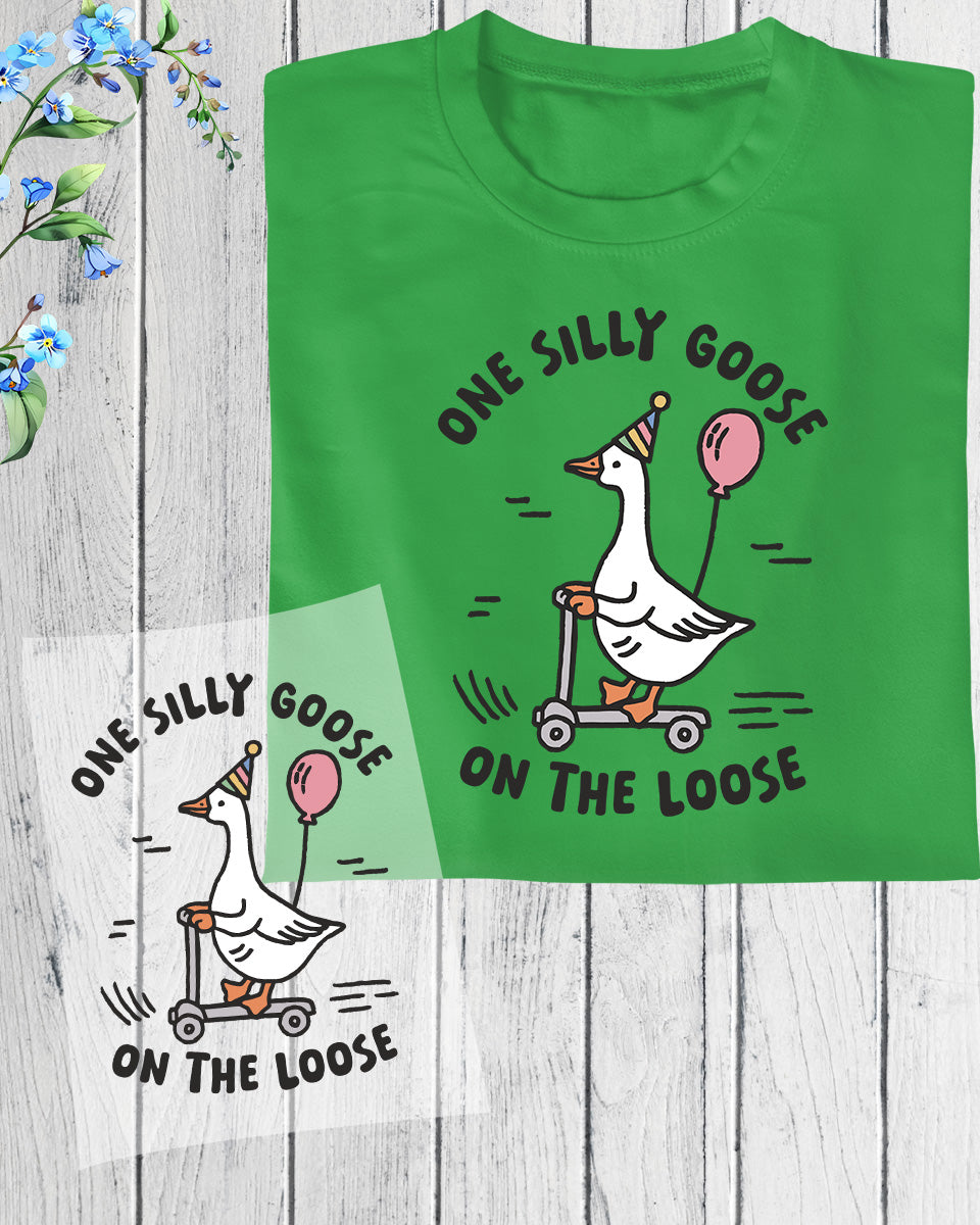 One Silly Goose Birthday DTF Transfer Sheets