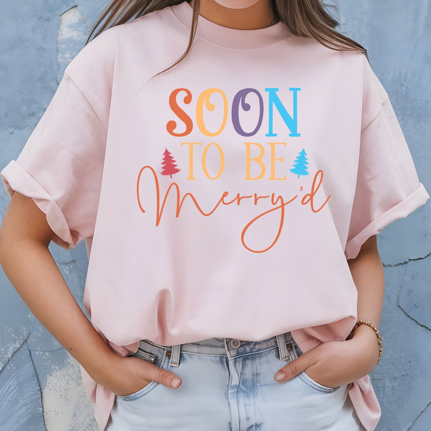 Soon To Be Merry'd Christmas Sweatshirt, Engaged Couple Christmas Shirts, Christmas Couple Matching Shirt, Christmas Bride Tees