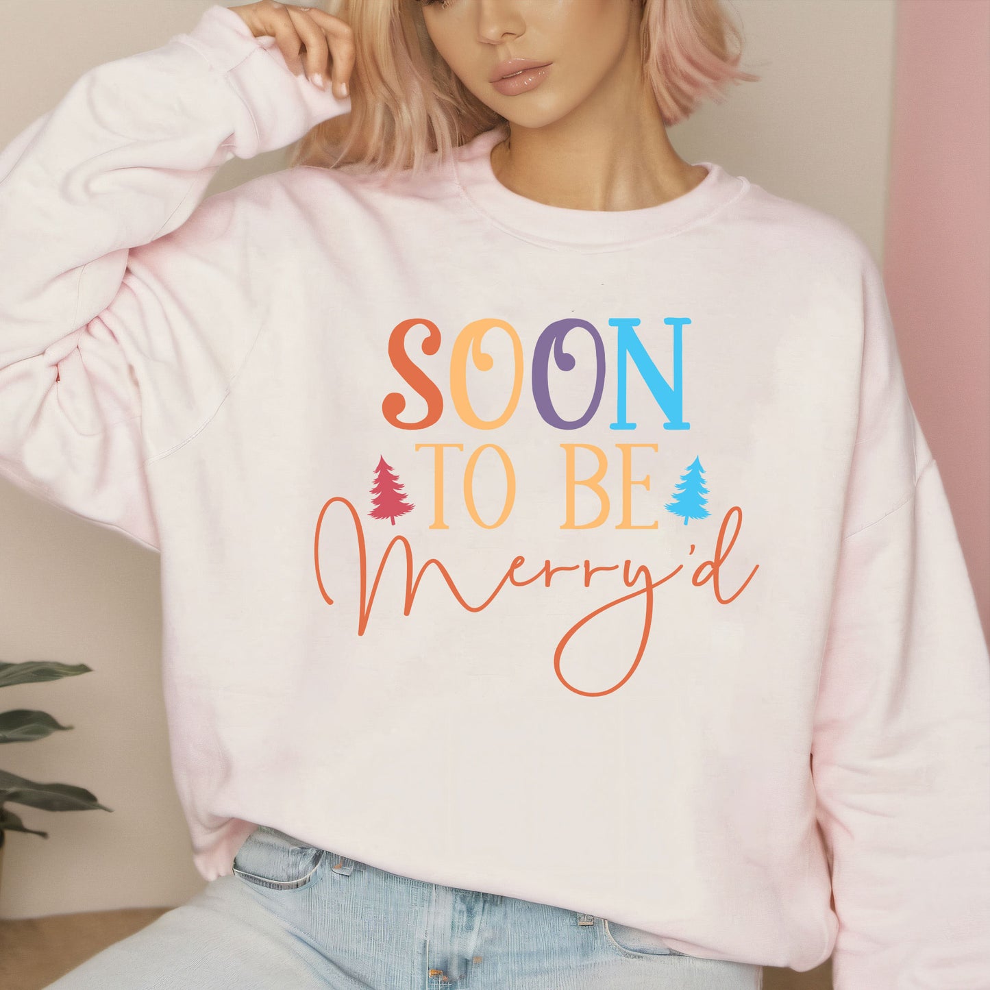 Soon To Be Merry'd Christmas Sweatshirt, Engaged Couple Christmas Shirts, Christmas Couple Matching Shirt, Christmas Bride Tees
