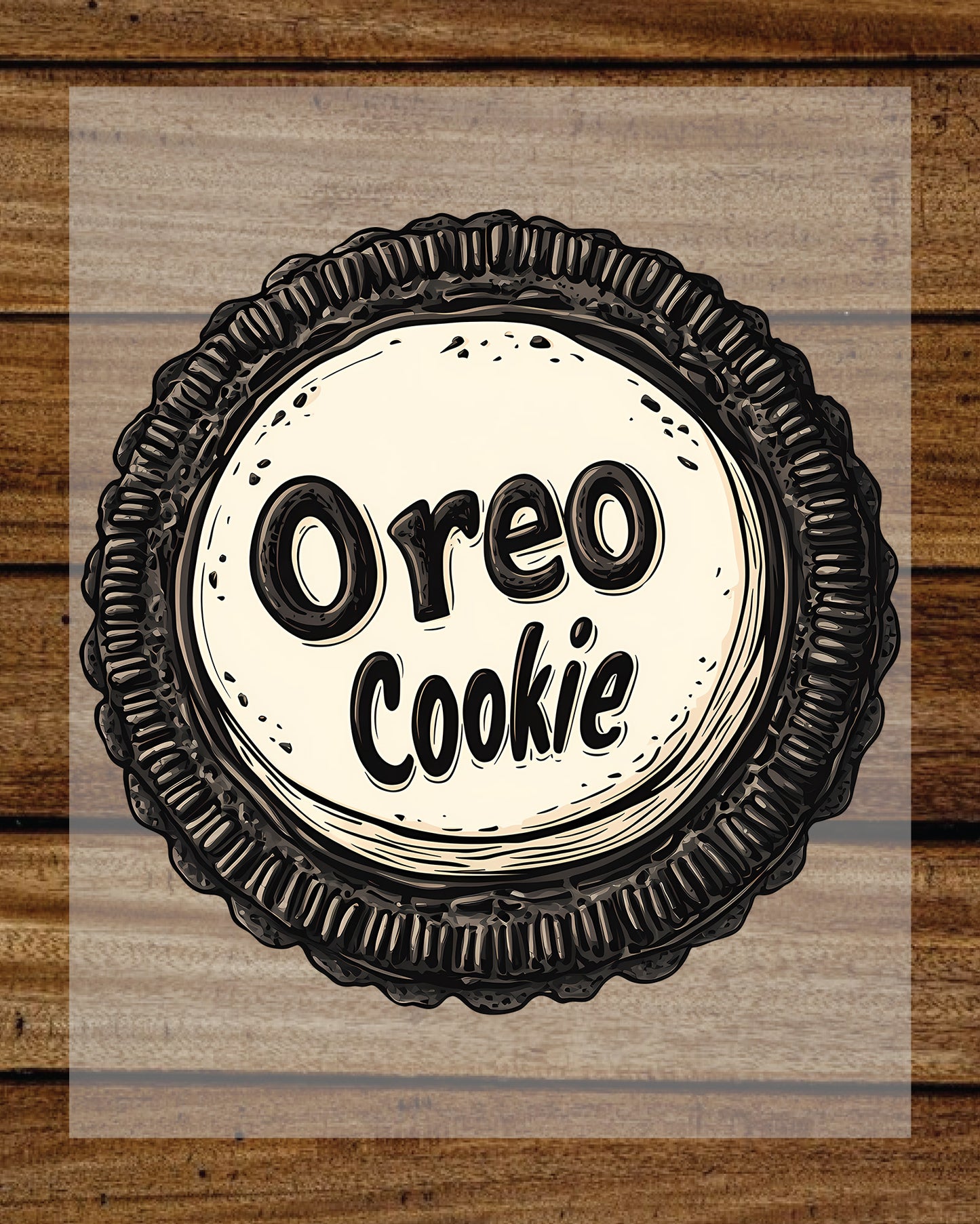 Oreo Cookie DTF Transfer