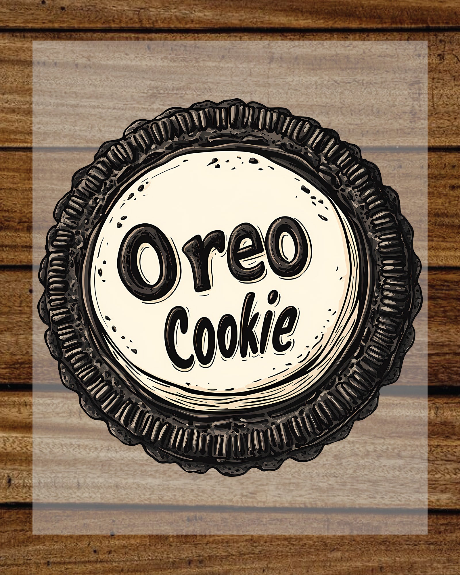 Oreo Cookie DTF Transfer