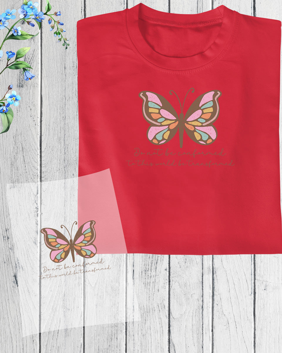 Bible Verse Butterfly DTF Transfer Film