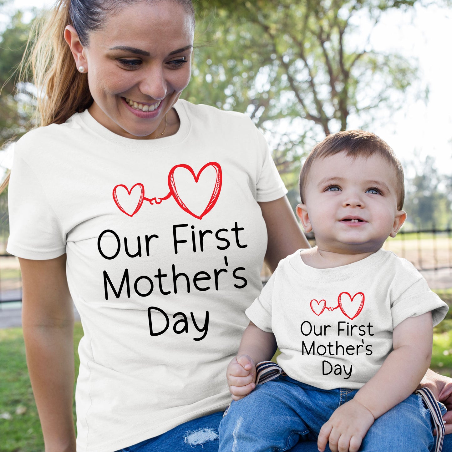 Our First Mothers Day Mommy and Me Matching Outfits