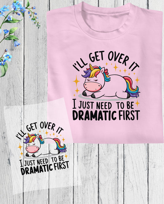 Dramatic Unicorn DTF Transfer Film