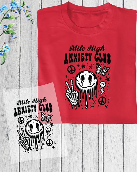 Mile High Anxiety Club Retro DTF Transfer Sheets