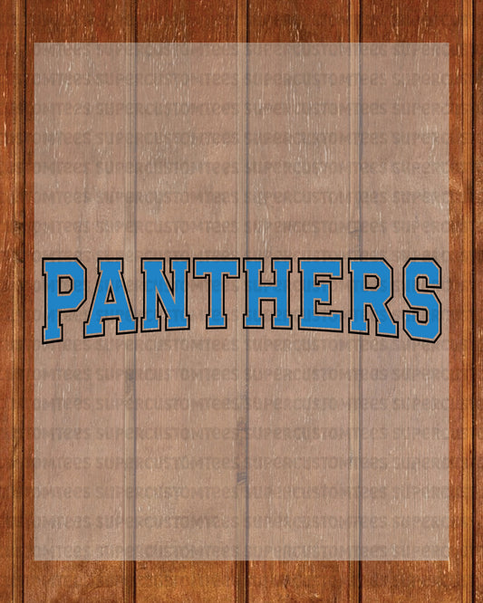 Panthers DTF Transfer Ready to Press