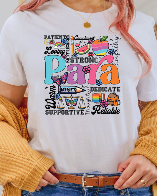 Para Appreciation Back to School DTF Transfer